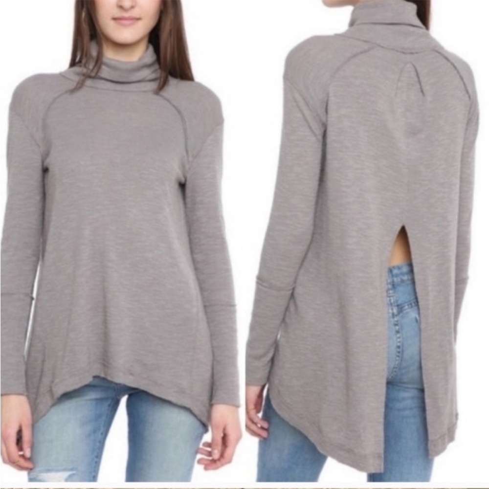 Free People Split Back Turtleneck